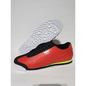 Puma Roma Alert 386306-01 Red Leather Lace Up Lifestyle Sneakers Shoes MENS 10.5
